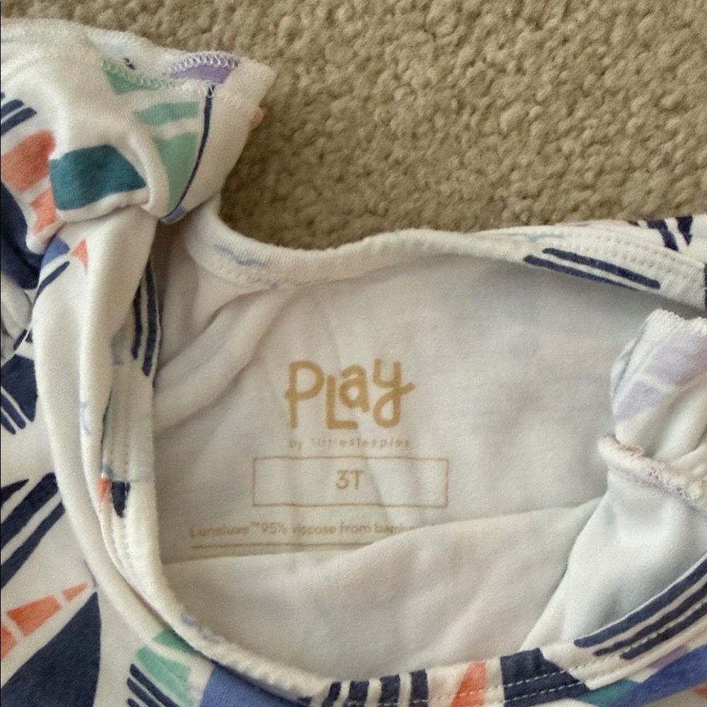 Little Sleepies Multicolor Sailboat Kids Dress - Picture 2 of 3
